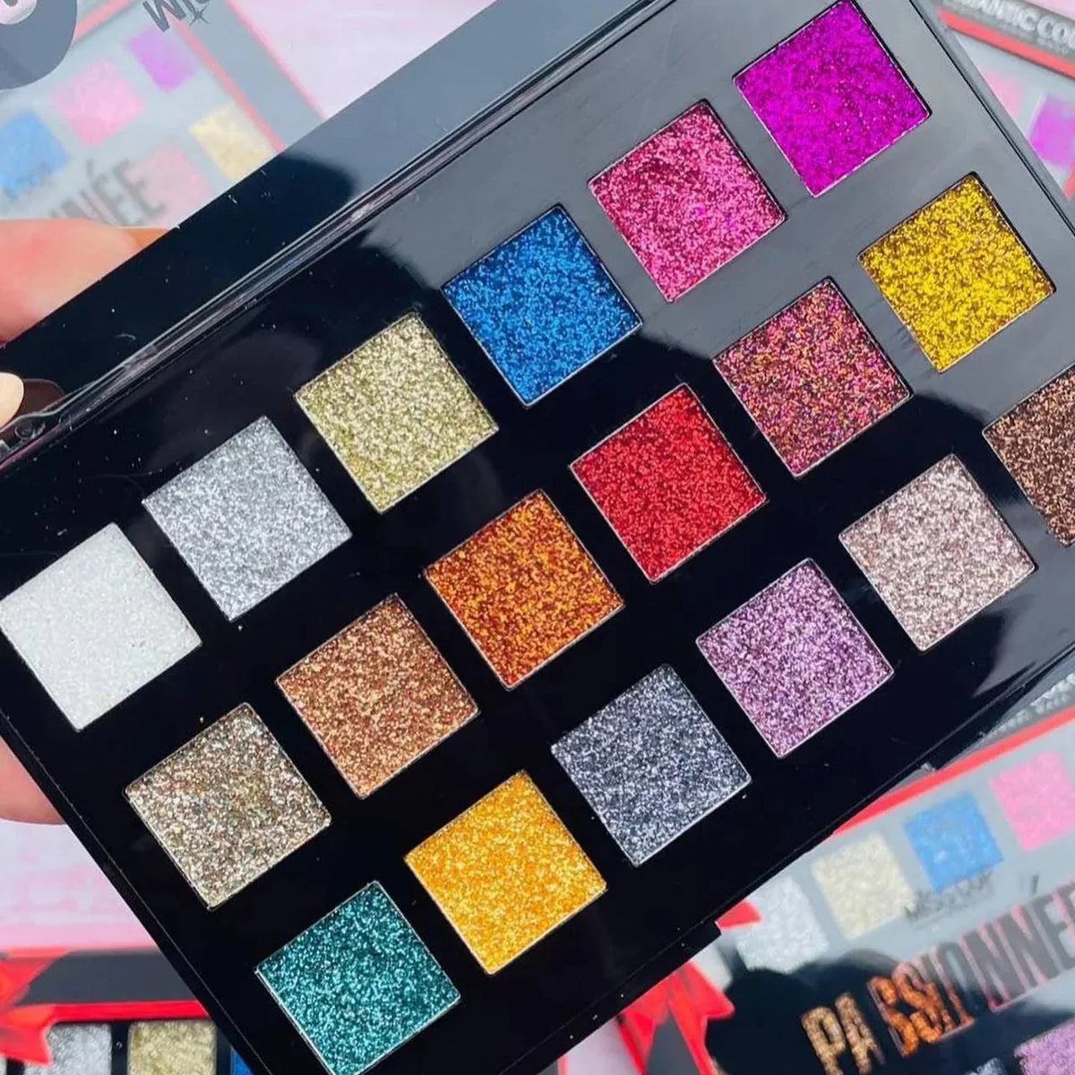 Romantic Color 18 colors Glitter Palette - Buy Online in Pakistan at Cosmia.pk