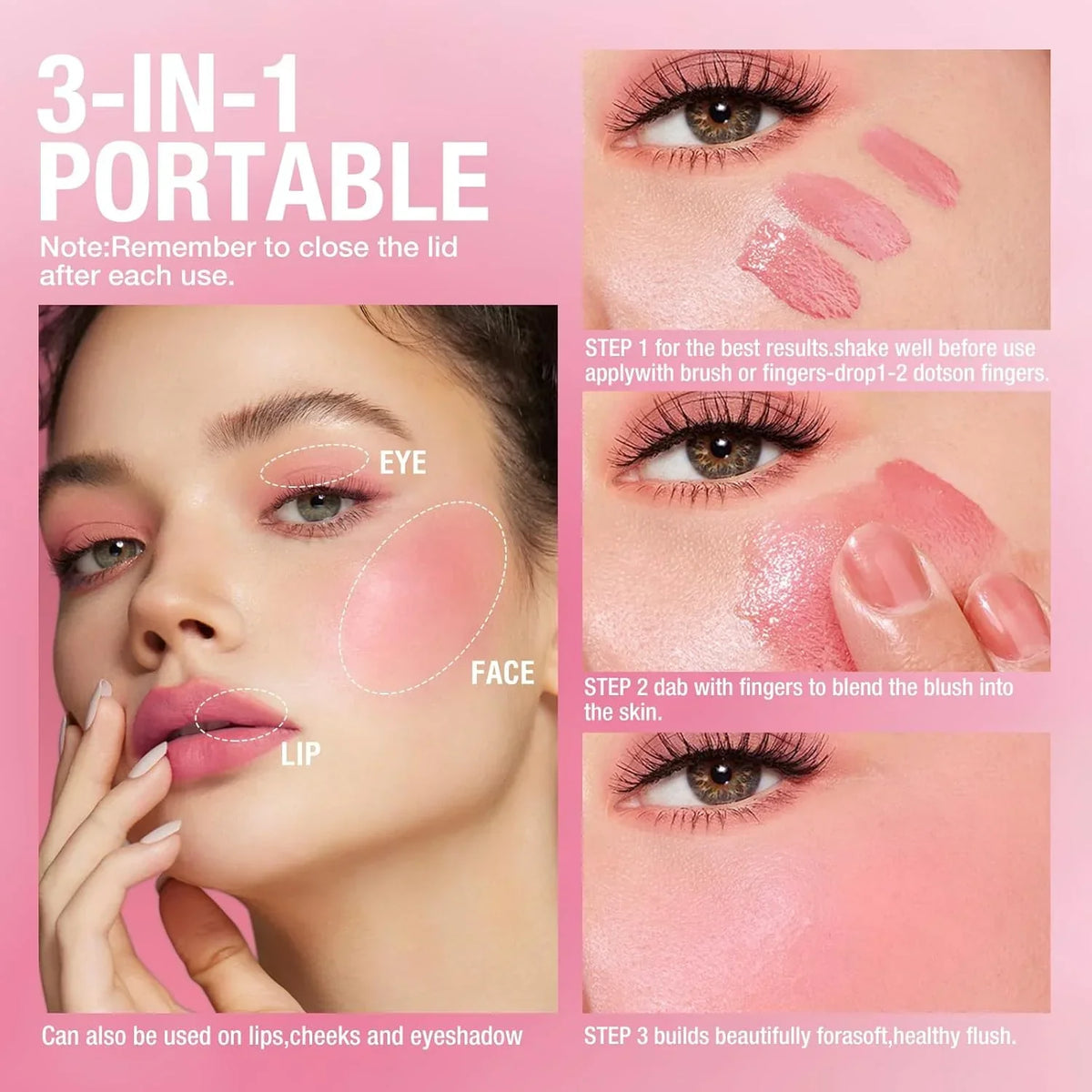 Romantic Rain Natural Beauty Cheeks Liquid Blush - Buy Online in Pakistan at Cosmia.pk