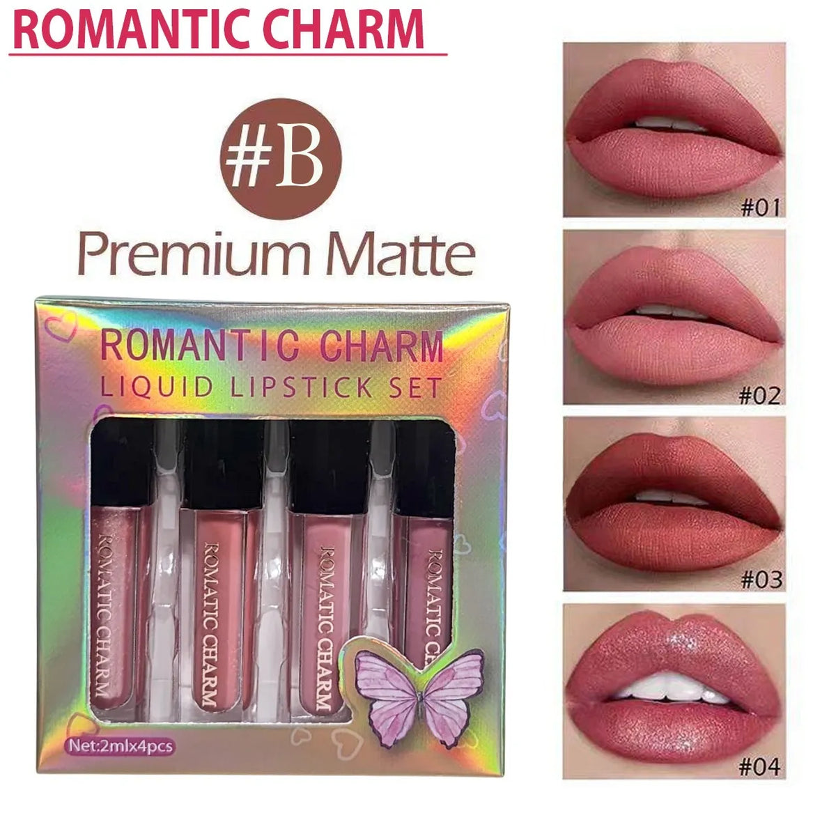 Romantic Charm 4-Shade Lip Gloss Set - Buy Online in Pakistan at Cosmia.pk