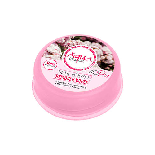 Aqua Color Line Nail polish Remover Pad 40 Pieces - Buy Online in Pakistan at Cosmia.pk