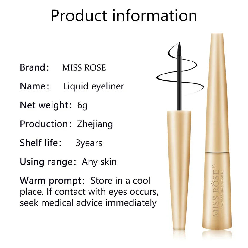 Miss Rose Matt Black Liquid Eyeliner - Buy Online in Pakistan at Cosmia.pk