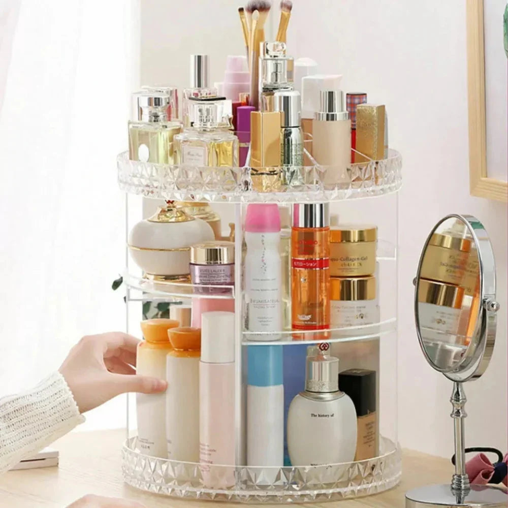 360° Rotating Cosmetic Organizer - Buy Online in Pakistan at Cosmia.pk