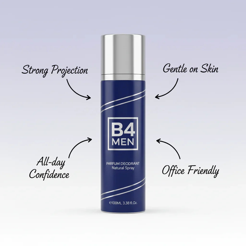 Shifan's B4 Men Perfume Deodorant Natural Spray - 100ml - Buy Online in Pakistan at Cosmia.pk