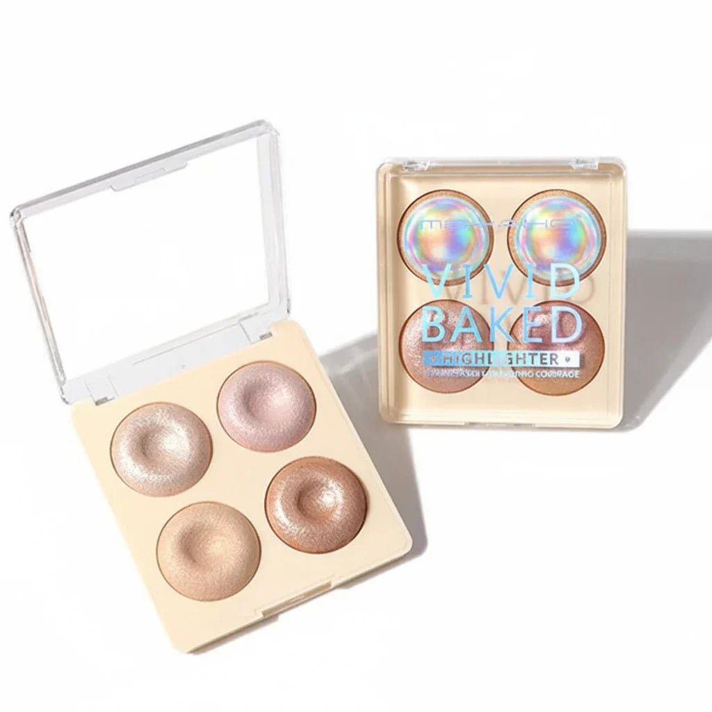4 Colors Msyaho Highlighter Palette - Buy Online in Pakistan at Cosmia.pk