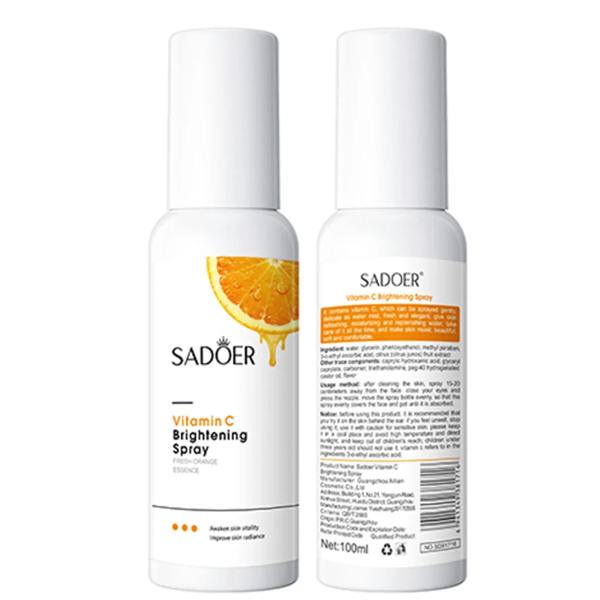 SADOER Vitamin C Brightening Face Moisturizing Spray 100ML - Buy Online in Pakistan at Cosmia.pk