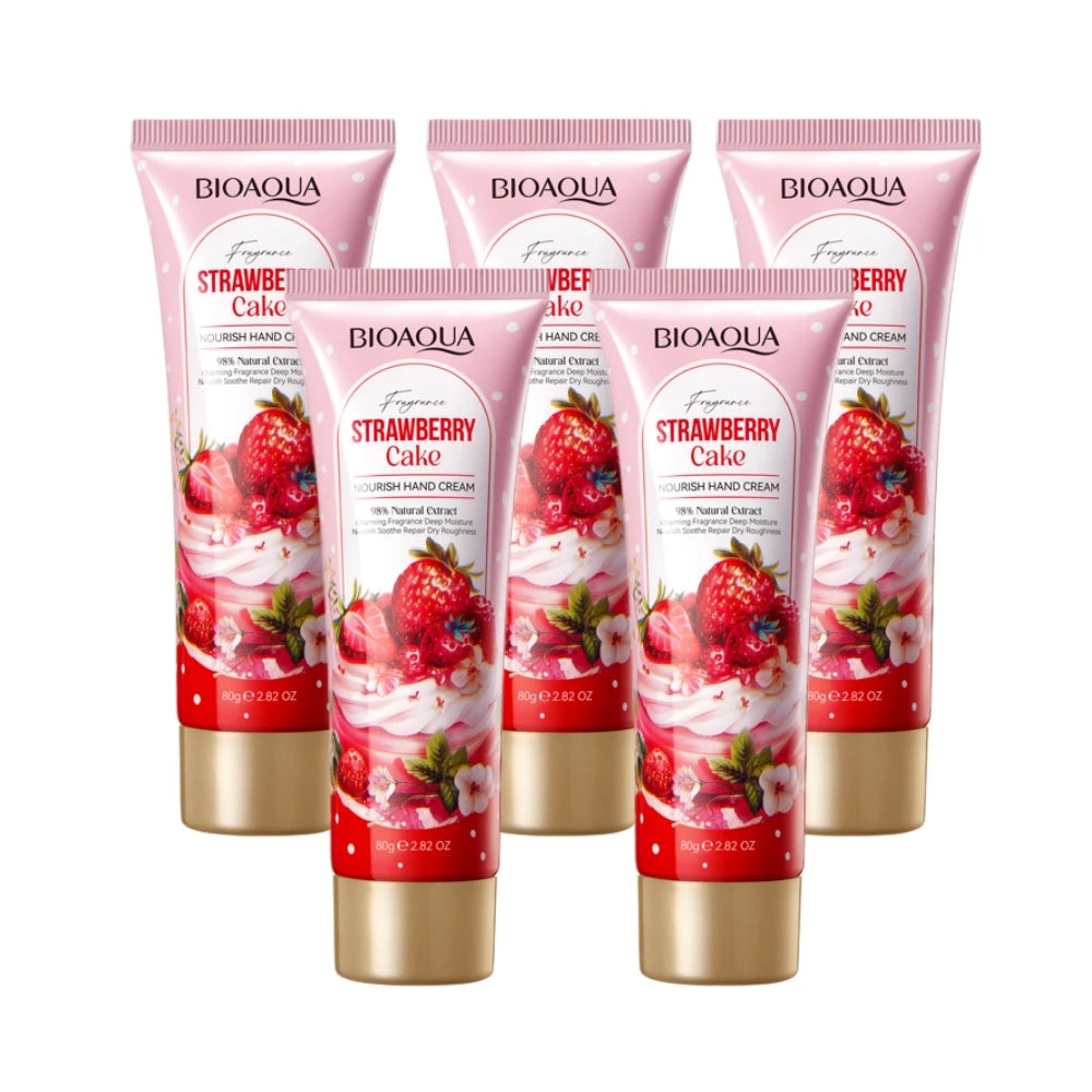 BIOAQUA Strawberry Cake hand cream 5 tube set