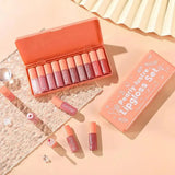 10pcs Dragon Ranee Pearly Lustre Lip Gloss Set - Buy Online in Pakistan at Cosmia.pk