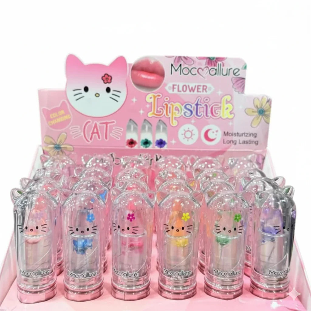 Mocallure Cat Theme Flower Jelly Transparent Lipstick - Buy Online in Pakistan at Cosmia.pk