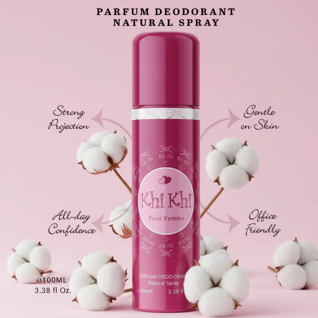 Shifan's Khi Khi Pour Femme Perfume Deodorant Natural Spray - 100ml - Buy Online in Pakistan at Cosmia.pk