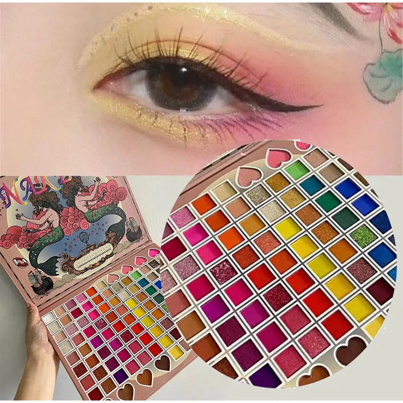 Naked Mermaid Glitter And Eye Shadow Palette (104 Colors) - Buy Online in Pakistan at Cosmia.pk