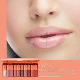 10pcs Dragon Ranee Pearly Lustre Lip Gloss Set - Buy Online in Pakistan at Cosmia.pk