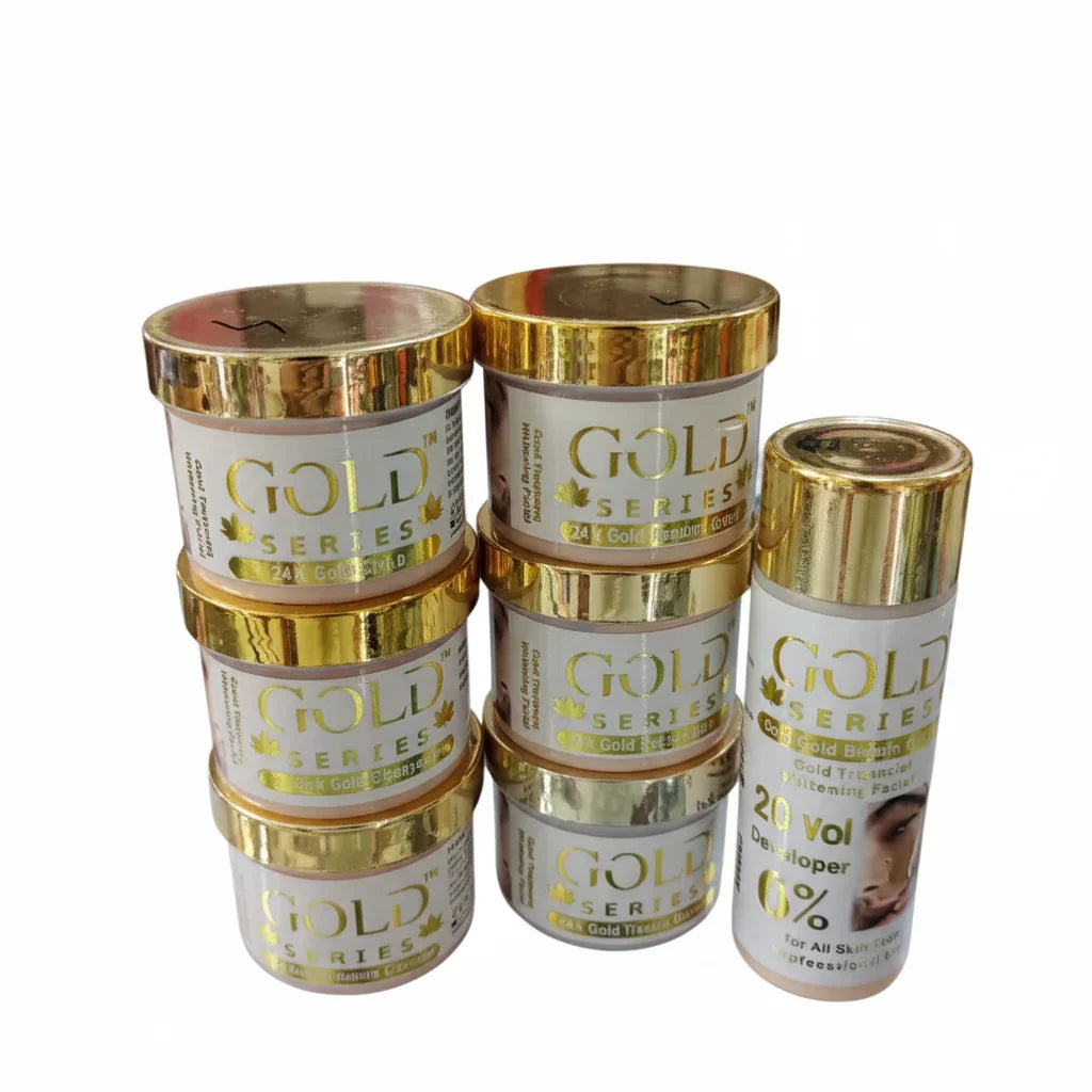 Gold Series 7 Steps Faical set - 120ml Each - Buy Online in Pakistan at Cosmia.pk