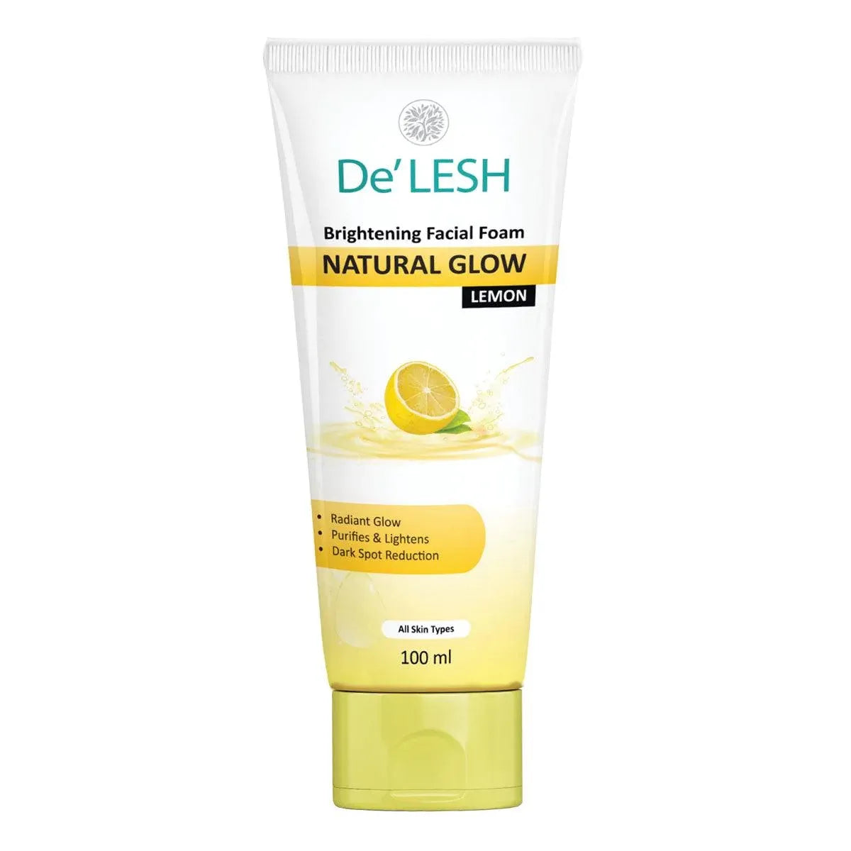 De’LESH Natural Glow Lemon Face Wash for All Skin Types – 100ml - Buy Online in Pakistan at Cosmia.pk