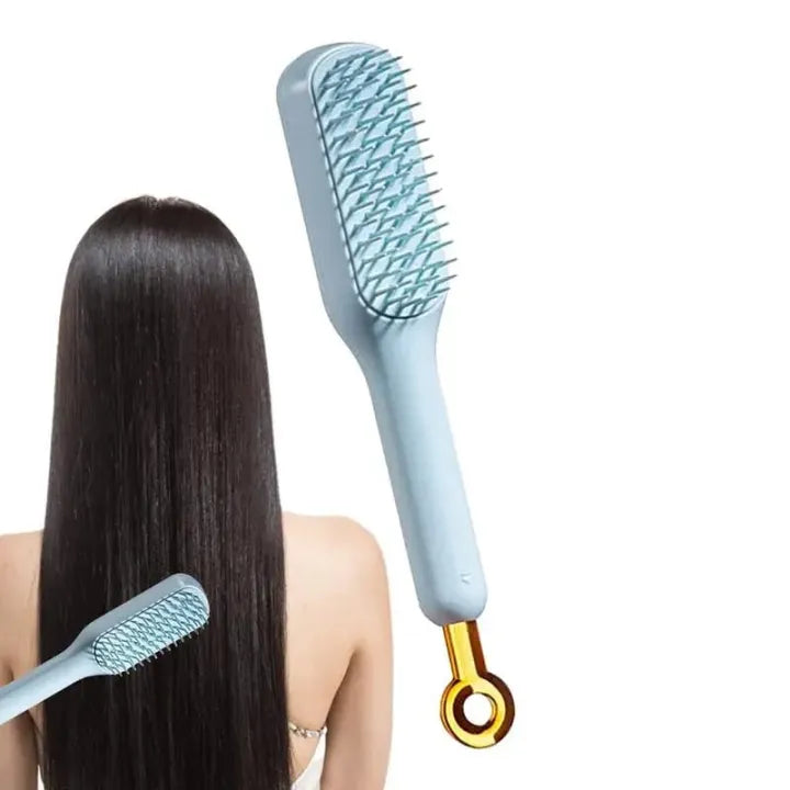 Self-Cleaning Anti-Static Massage Comb - Buy Online in Pakistan at Cosmia.pk