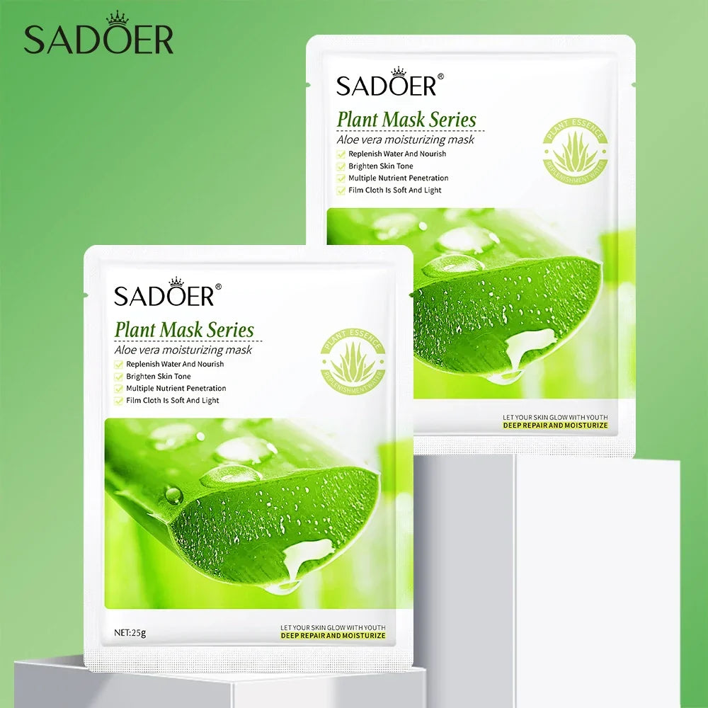 SADOER Aloe Vera Soft Moisturizing Face Sheet Mask - 25g - Buy Online in Pakistan at Cosmia.pk