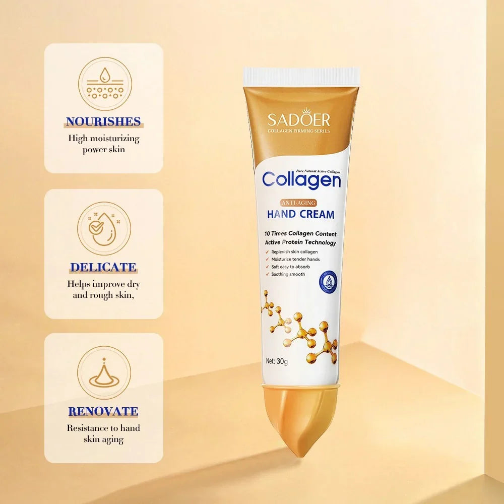 SADOER Collagen Moisturizing Hand Cream - 30g - Buy Online in Pakistan at Cosmia.pk