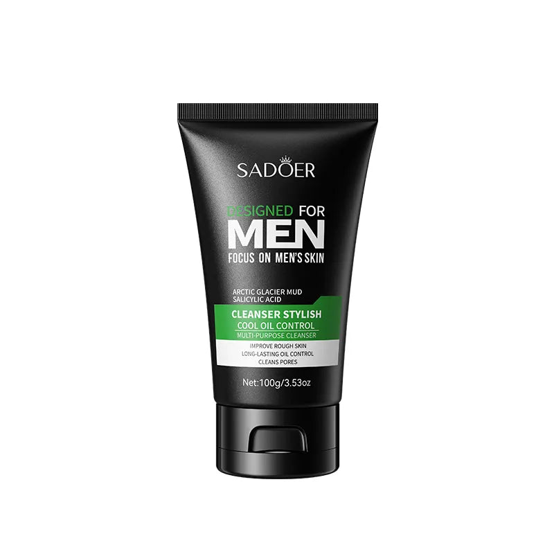 SADOER Men's Cool Oil Control Salicylic Acid Mud Cleanser - 100g - Buy Online in Pakistan at Cosmia.pk