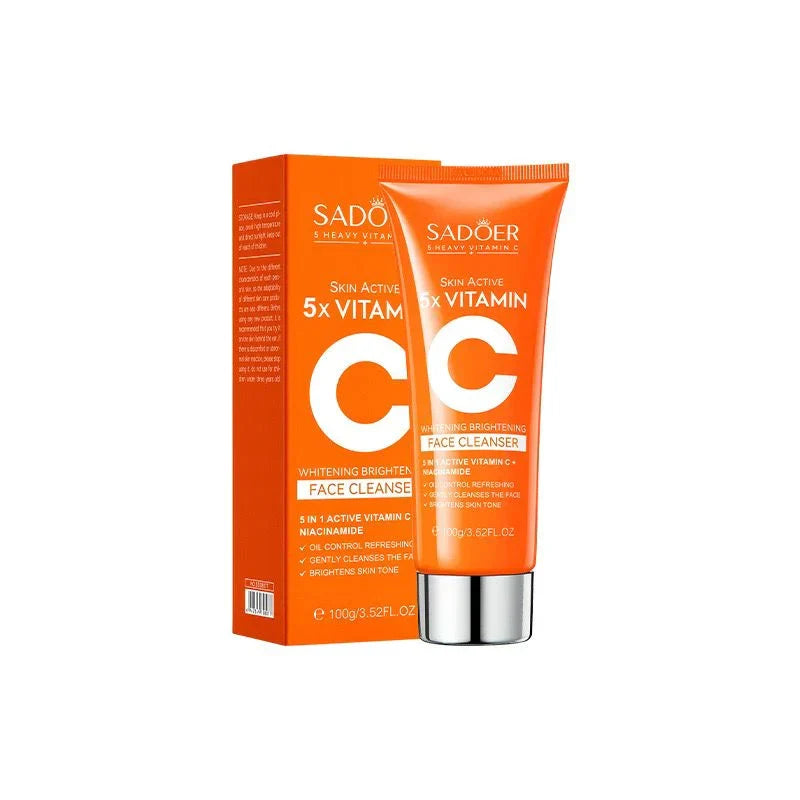 SADOER Skin Active 5x Vitamin C Whitening Brightening Face Cleanser - 100g - Buy Online in Pakistan at Cosmia.pk
