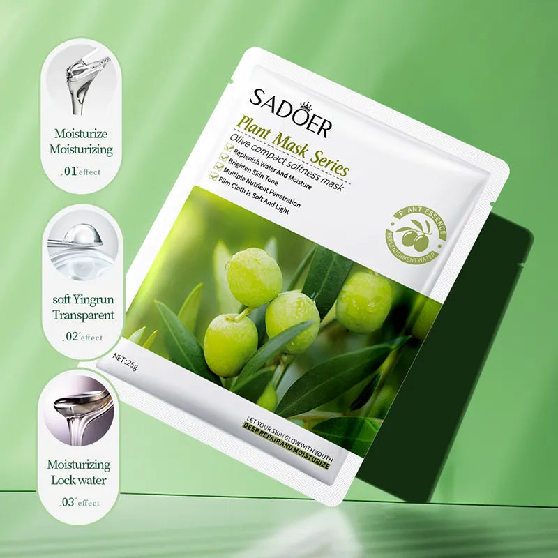 SADOER Olive Softness Face Sheet Mask - 25g - Buy Online in Pakistan at Cosmia.pk