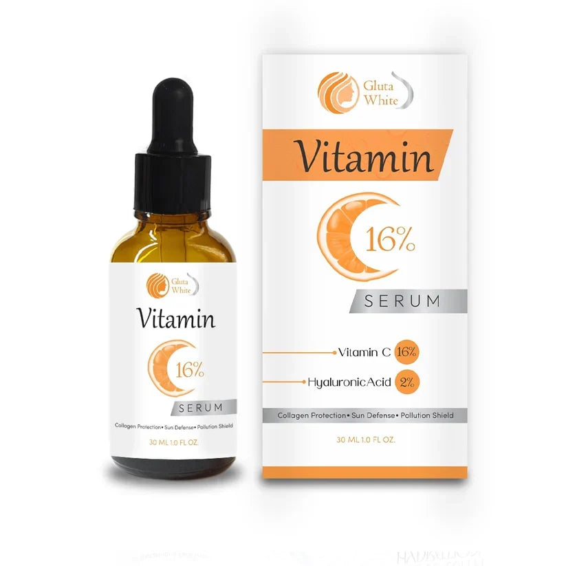 Gluta White Vitamin C Serum for Face Glowing & Dark Spots - 30ml - Buy Online in Pakistan at Cosmia.pk