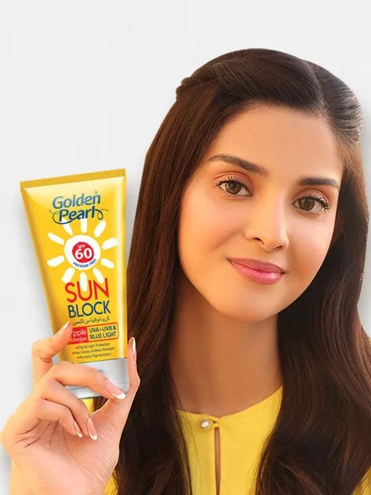Golden Pearl Sun Block SPF 60 - Buy Online in Pakistan at Cosmia.pk