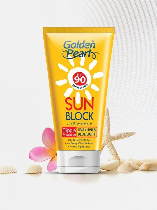 Golden Pearl Sun Block SPF 90 - Buy Online in Pakistan at Cosmia.pk
