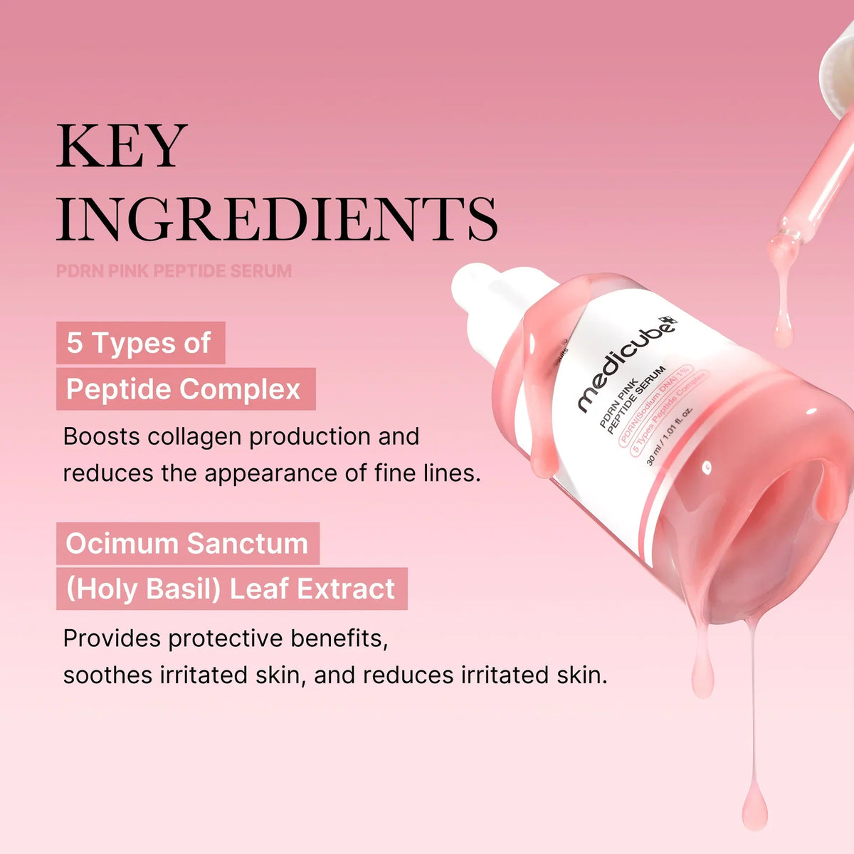 Medicube PDRN Pink Peptide Serum – 30ml - Buy Online in Pakistan at Cosmia.pk