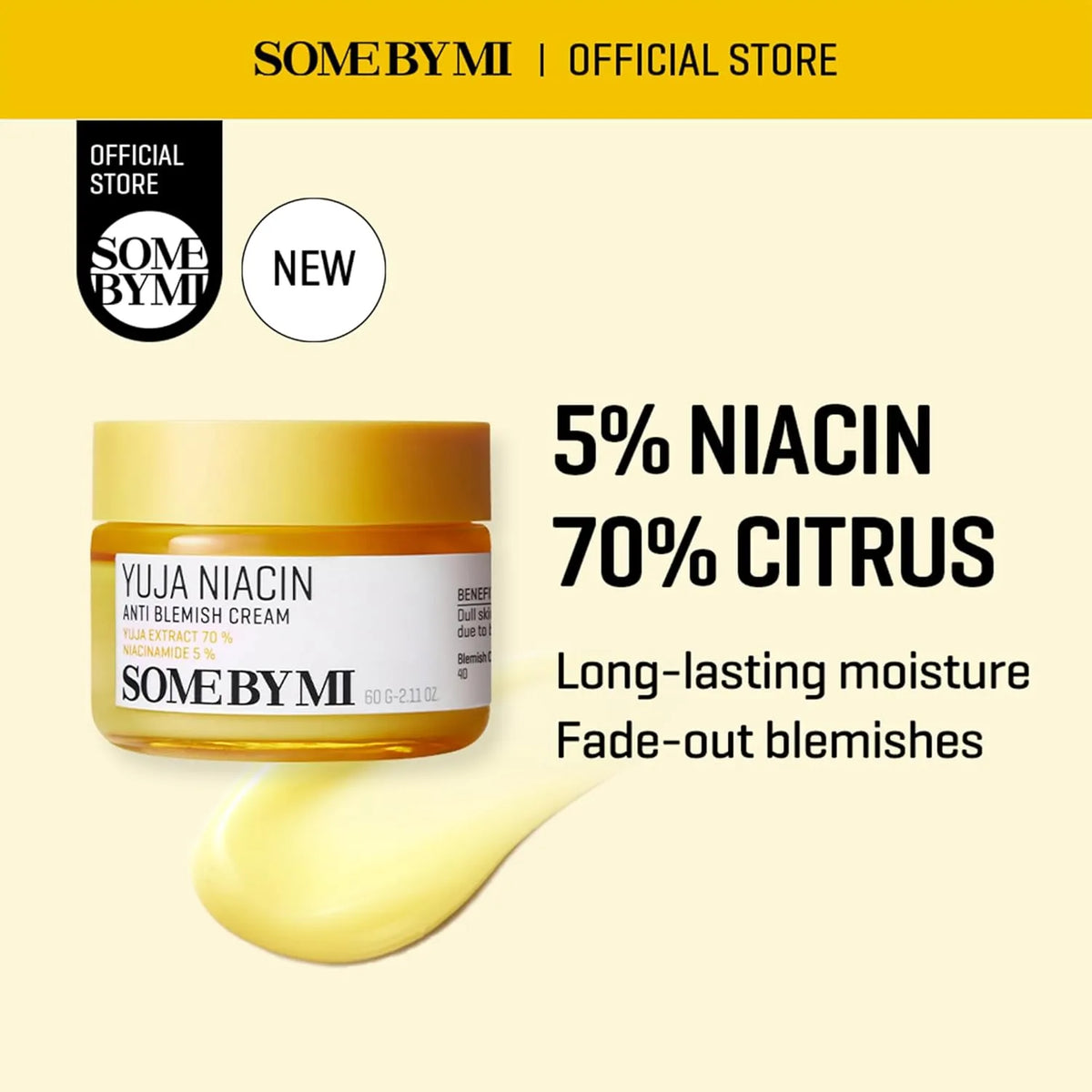 SOME BY MI Yuja Niacin Anti Blemish Cream - 60ml - Buy Online in Pakistan at Cosmia.pk