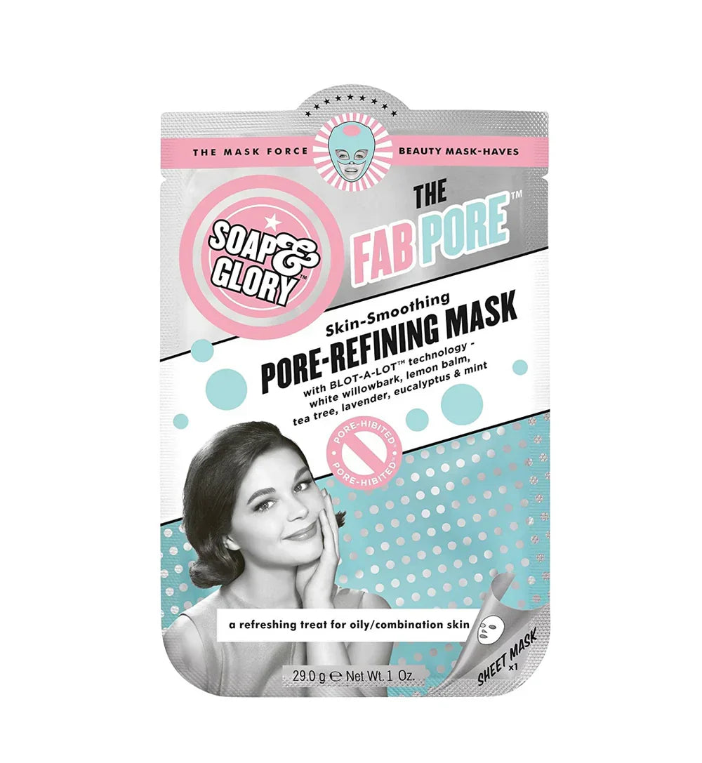 Soap & Glory Fab Pore Refining Biodegradable Sheet Face Mask 29g - Buy Online in Pakistan at Cosmia.pk