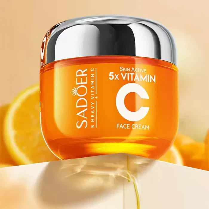 Sadoer 5x vitamin C Whitening Brightening Face Cream - 50g - Buy Online in Pakistan at Cosmia.pk