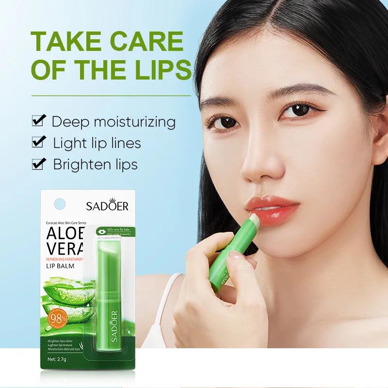 Sadoer Aloe Vera Lip Balm 2.7g - Buy Online in Pakistan at Cosmia.pk