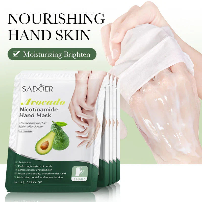 Sadoer Avacado Nicotinamide Whitening Hand mask - Buy Online in Pakistan at Cosmia.pk