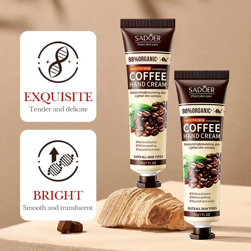 Sadoer Coffee Moisturizing Hand Cream - 30g - Buy Online in Pakistan at Cosmia.pk
