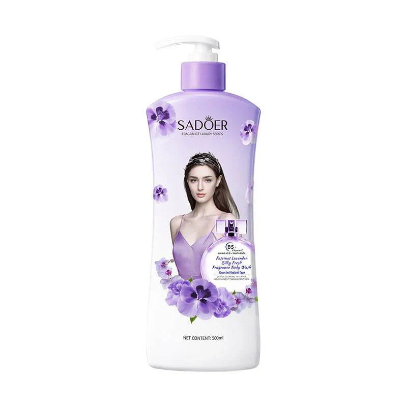 Sadoer Fragrance Luxury Series Lavender Silky Fresh Body Wash - 500ml - Buy Online in Pakistan at Cosmia.pk