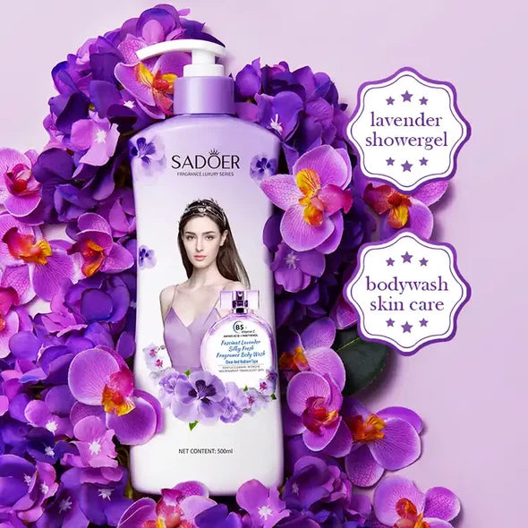 Sadoer Lavender Silky Freshen Fragrance Body Wash 500ml - image 3