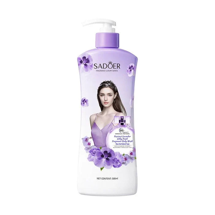 Sadoer Lavender Silky Freshen Fragrance Body Wash 500ml - image 1