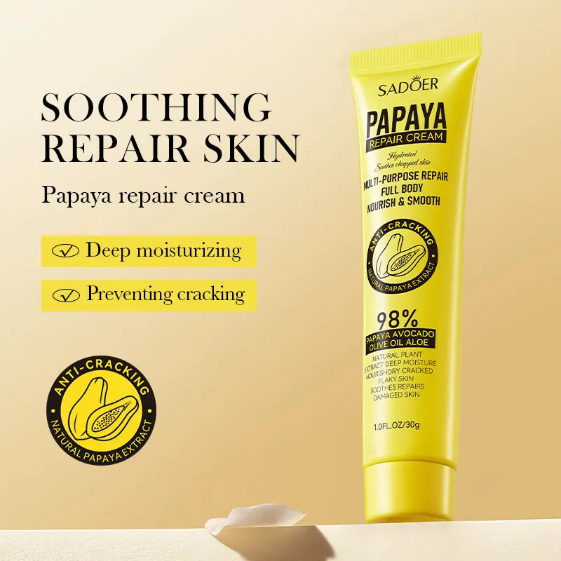 Sadoer Multi-purpose Repair Full Body Nourish and Smooth Papaya Repair Cream - 30g - Buy Online in Pakistan at Cosmia.pk