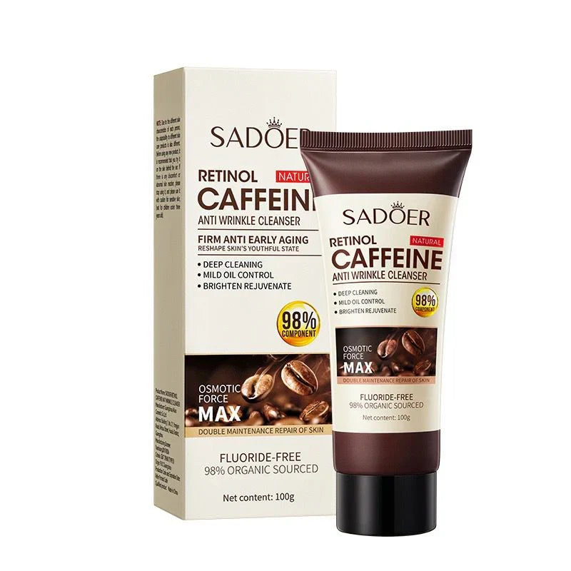 Sadoer Retinol Caffeine Anti Wrinkle Facial Cleanser - 100g - Buy Online in Pakistan at Cosmia.pk