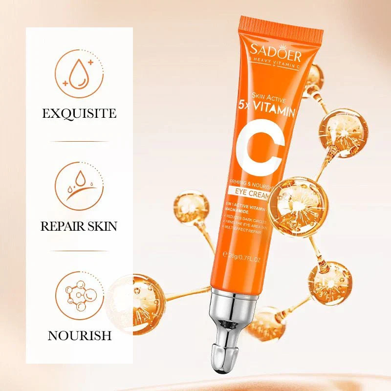 Sadoer Skin Active 5x Vitamin C Firming And Nourishing Eye Cream - 20g - Buy Online in Pakistan at Cosmia.pk
