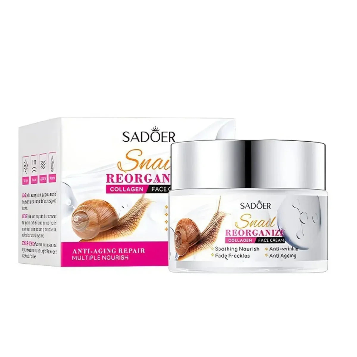 Sadoer Snail Reorganize Collagen Anti Aging Face Cream - 50g - Buy Online in Pakistan at Cosmia.pk