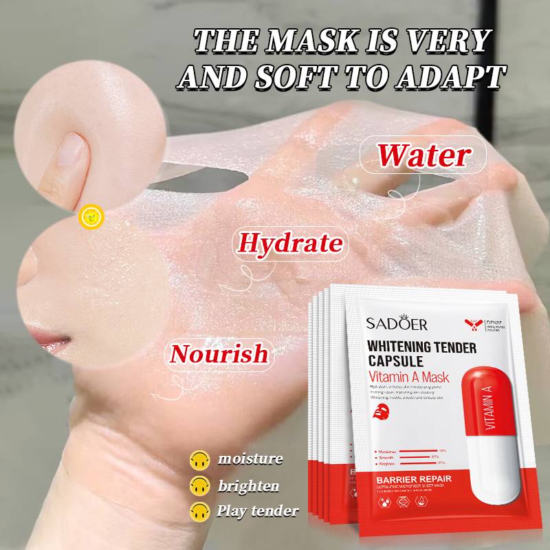 Sadoer Vitamin A Whitening Tender Capsule Facial Sheet Mask - Buy Online in Pakistan at Cosmia.pk