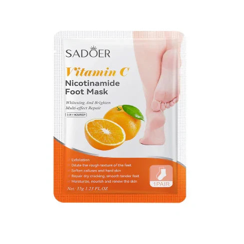 Sadoer Vitamin C Nicotinamide Moisturizing Foot Mask 35g - Buy Online in Pakistan at Cosmia.pk