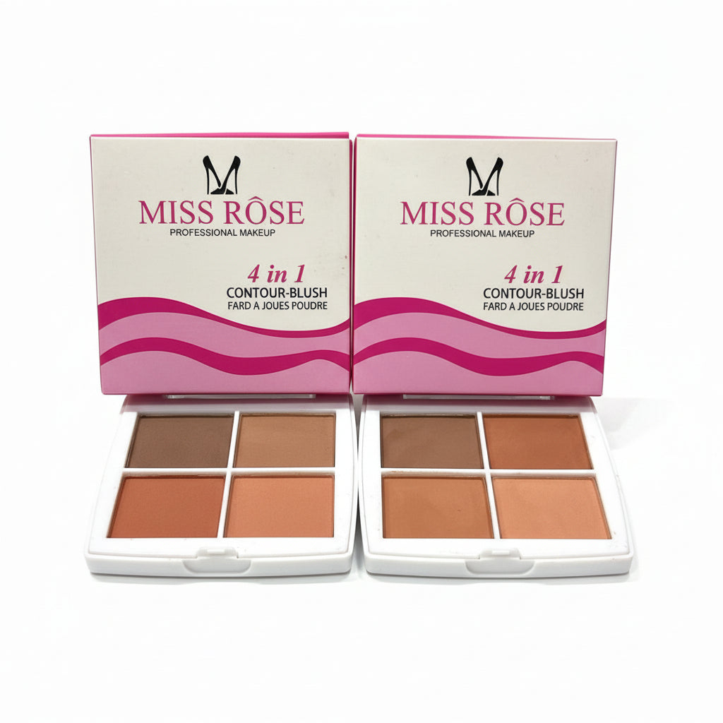 Miss Rose 4 in 1 Contour-Blush Palette - Buy Online in Pakistan at Cosmia.pk