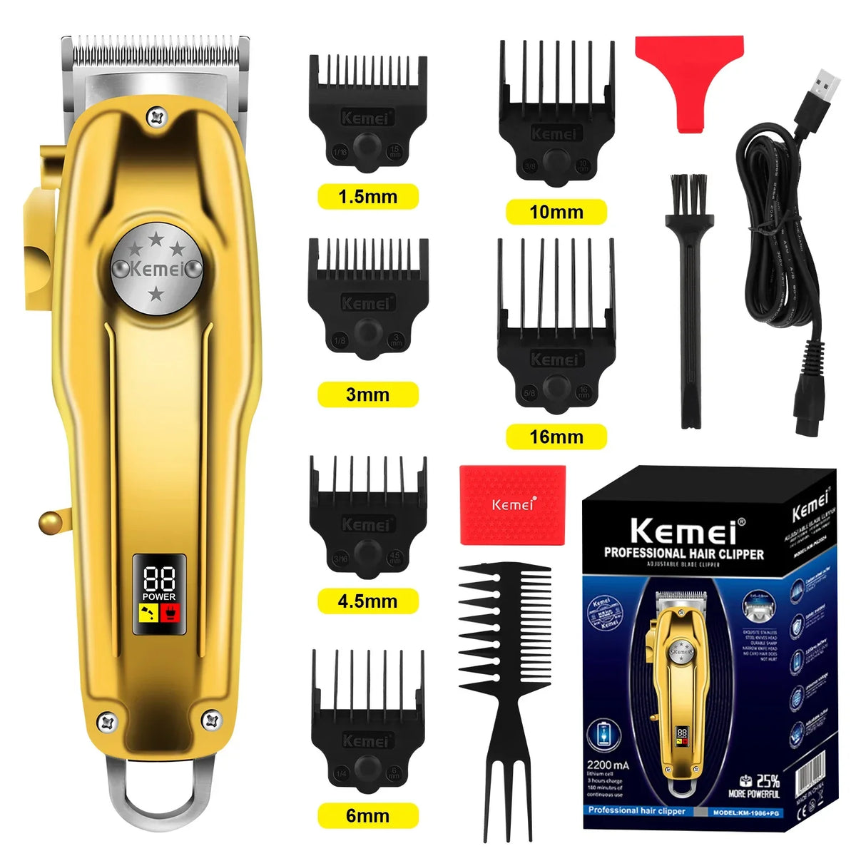 Kemei KM-1986 Professional Hair Clipper - Buy Online in Pakistan at Cosmia.pk