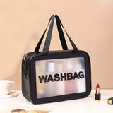 Women Portable Travel Wash Bag Transparent Waterproof Makeup Storage - Buy Online in Pakistan at Cosmia.pk