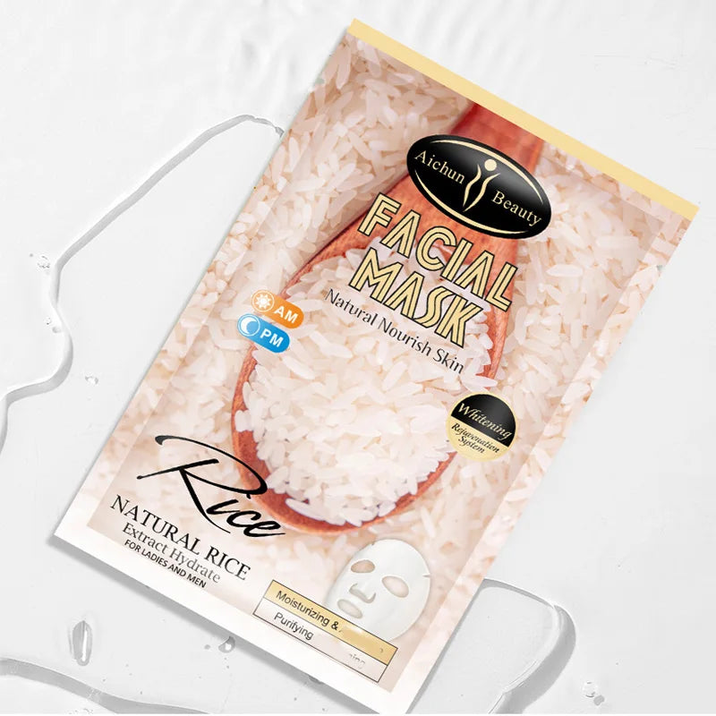 Aichun Beauty Rice Facial Skin Moisturizing Mask - Buy Online in Pakistan at Cosmia.pk