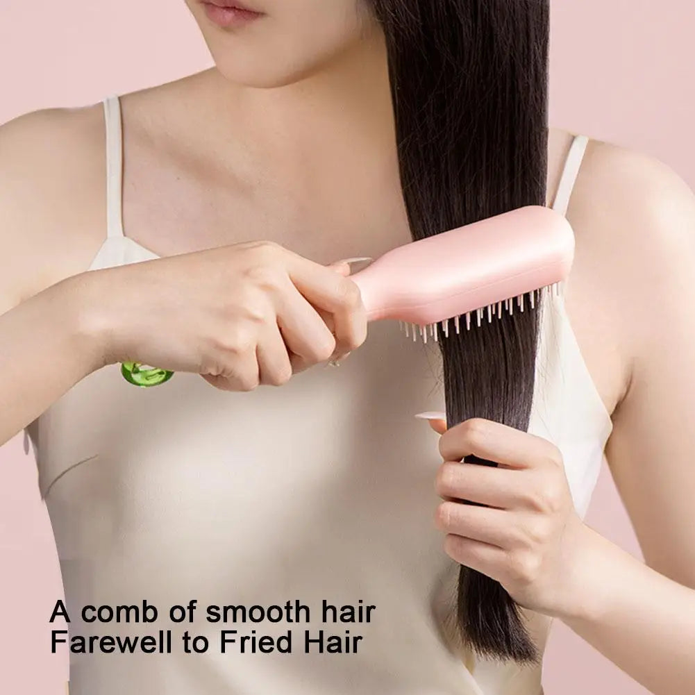 Self-Cleaning Anti-Static Massage Comb - Buy Online in Pakistan at Cosmia.pk