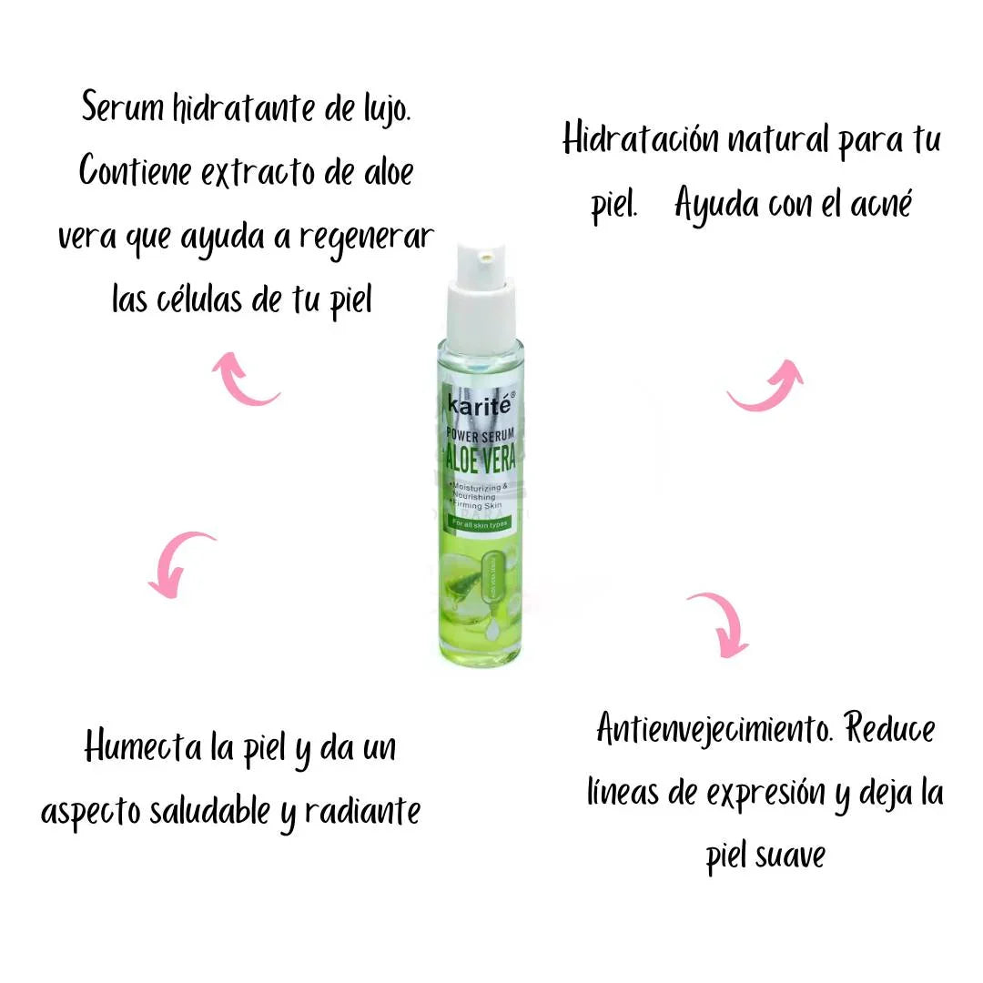 Original Karite Power Aloe Vera Moisturizing Serum - 35ml - Buy Online in Pakistan at Cosmia.pk