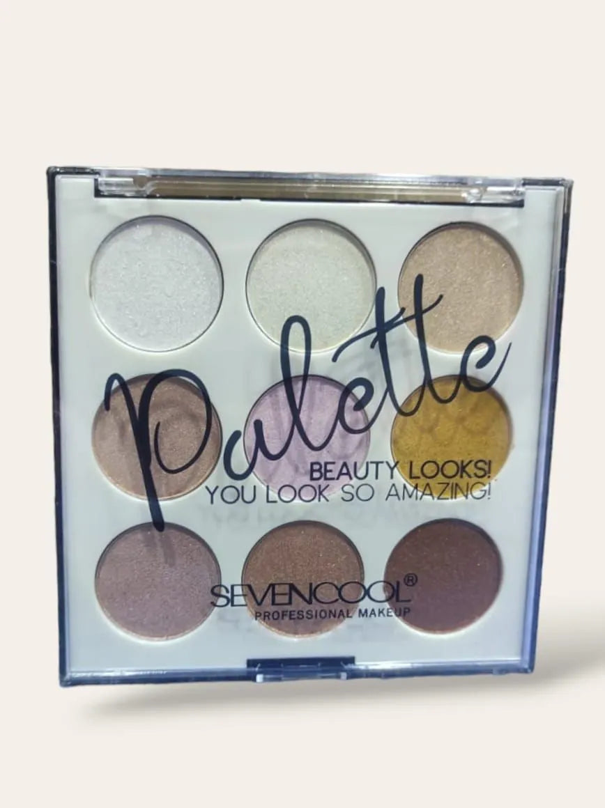Seven Cool 9 Multi Colors Eyeshadow Palette - Buy Online in Pakistan at Cosmia.pk