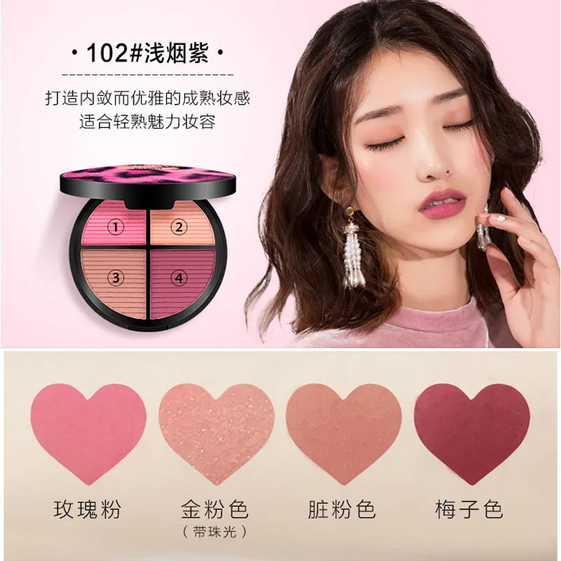 Kaxier 4 Color Blush Palette - Buy Online in Pakistan at Cosmia.pk